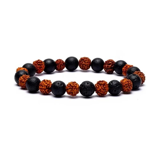 Hovedbilde Rudraksha & Lava Armbånd