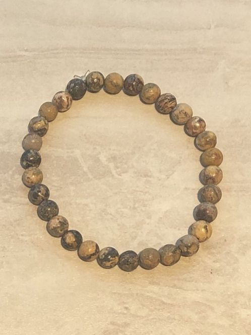 Hovedbilde Armbånd Gul Leopard Jasper 6 ...