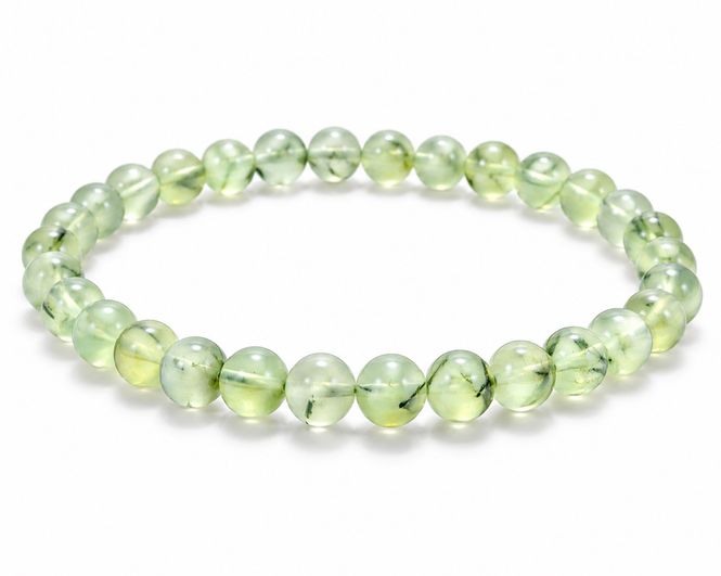 Hovedbilde Prehnitt 6mm Armbånd