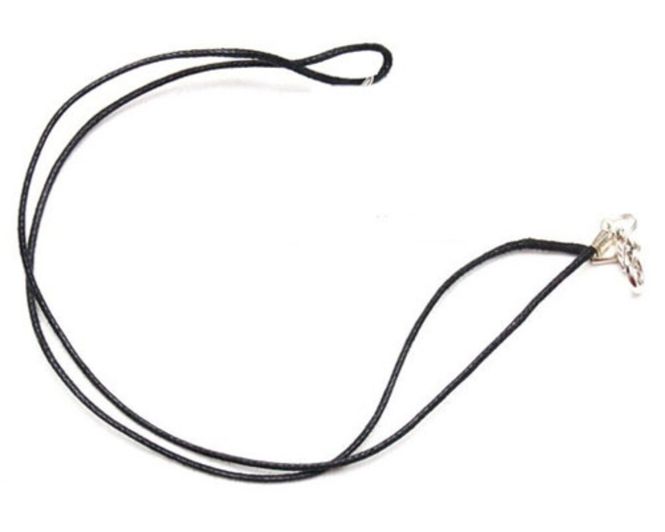 Hovedbilde 42cm Sort lærkjede