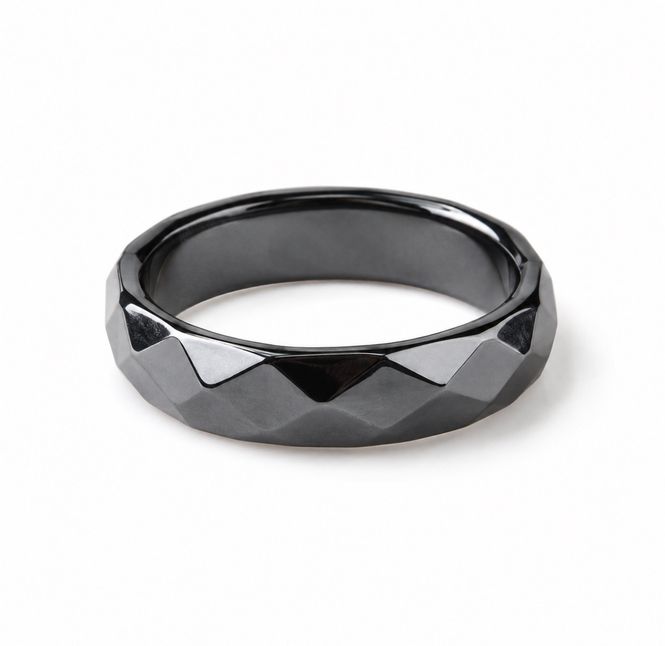 Hovedbilde Hematitt 21mm Ring Fasettert