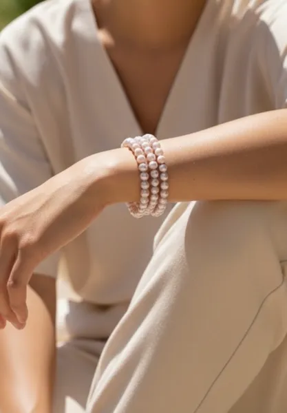 Hovedbilde Armbånd Perle Lilla 8mm