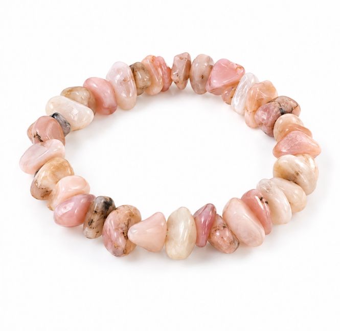 Hovedbilde Opal Rosa Nuggets Armbånd 