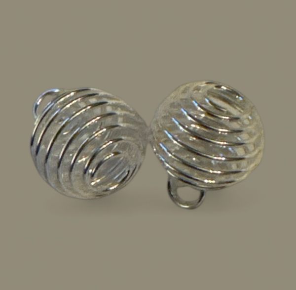 Hovedbilde 10mm Forsølvet  Spiralbur 