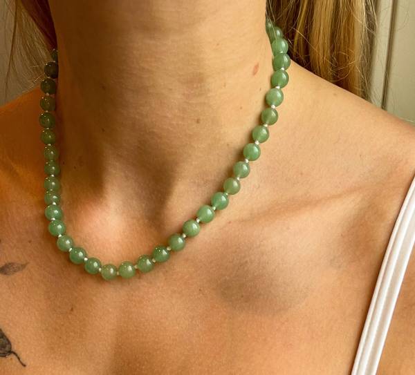 Hovedbilde Kjede 45cm Grønn Aventurin