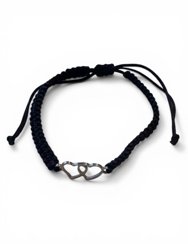 Must-Have Justerbart Hjerte Armbånd Svart