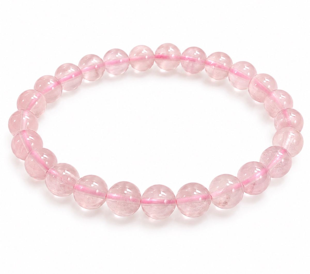 Rosenkvarts 6mm Armbånd 