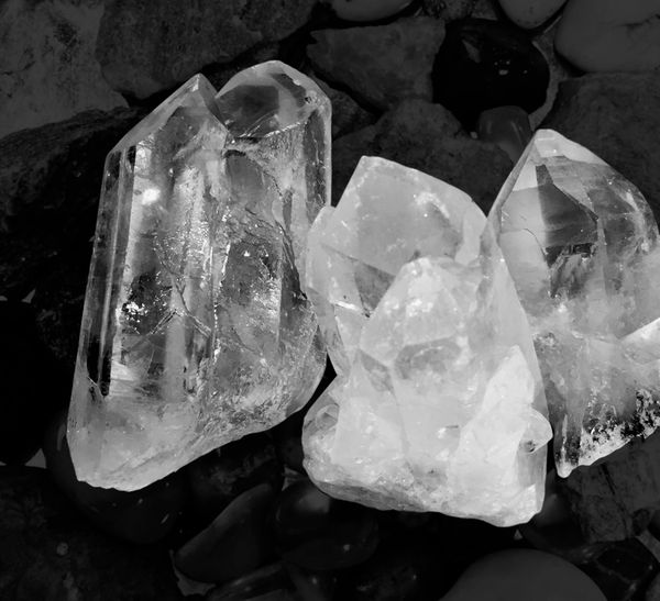 Hovedbilde Bergkrystall Terminert Gruppe ...